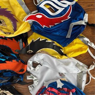 Lote 10 Máscaras Lucha Libre Mexicana Multicolor