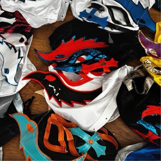 Lote 10 Máscaras Lucha Libre Mexicana Multicolor