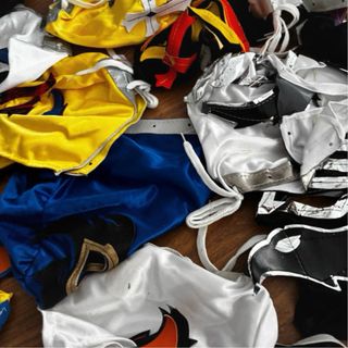 Lote 10 Máscaras Lucha Libre Mexicana Multicolor