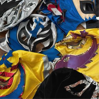 Lote 10 Máscaras Lucha Libre Mexicana Multicolor