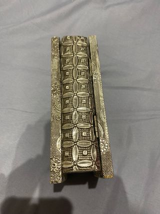 Cajita decorada plateada