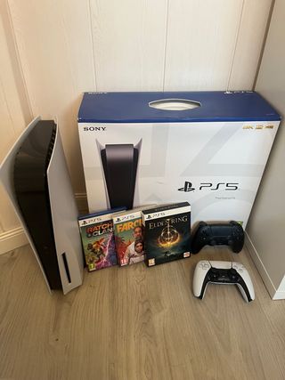 PlayStation 5 (PS5) + 3 Juegos