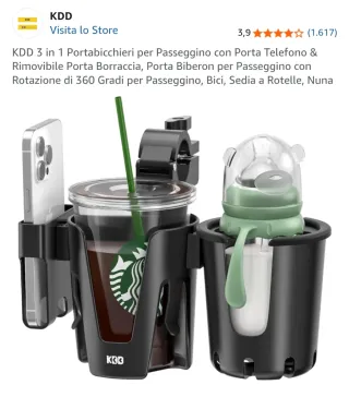 Portabicchieri passeggino 3 in 1 KDD