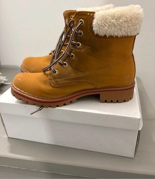 Stivaletti con pelliccia marroni NO BRAND!