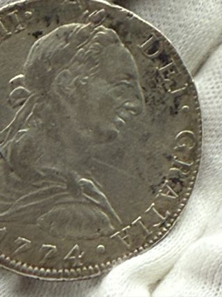 8 Reales Carlos III 1774 México FM