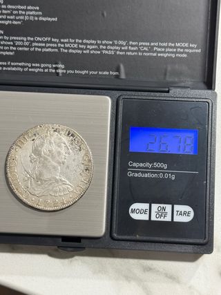 8 Reales Carlos III 1774 México FM