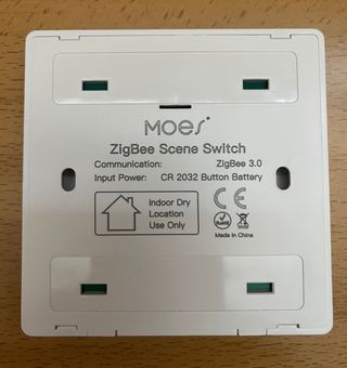 MOES INTERRUPTOR INALAMBRICO ZIGBEE TUYA 1 TECLA