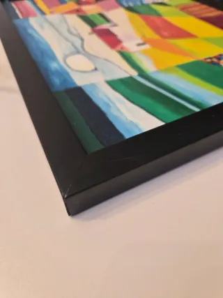 Cuadro abstracto multicolor