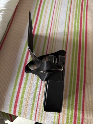 Bandolera de cuero negra hombre