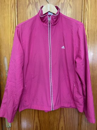 Chaqueta Cortavientos Adidas Mujer Rosa