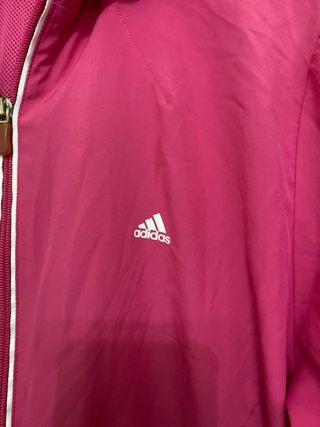 Chaqueta Cortavientos Adidas Mujer Rosa