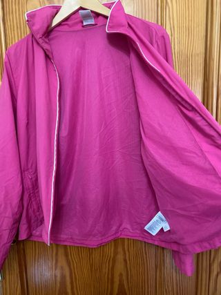 Chaqueta Cortavientos Adidas Mujer Rosa