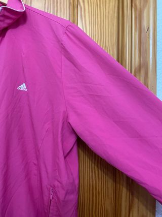 Chaqueta Cortavientos Adidas Mujer Rosa