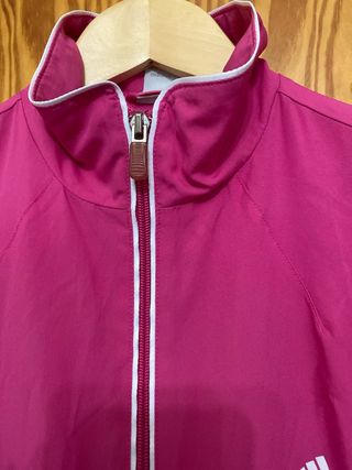Chaqueta Cortavientos Adidas Mujer Rosa