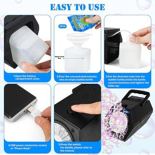 Maquina de Burbujas Portatil