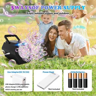 Maquina de Burbujas Portatil