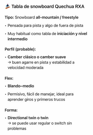 Tabla Snowboard Quechua 153 .