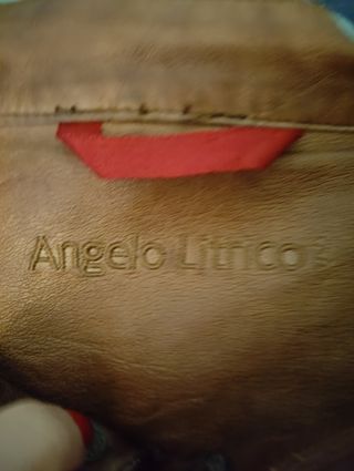 Chaqueta Cuero Marrón Hombre Talla 2XL