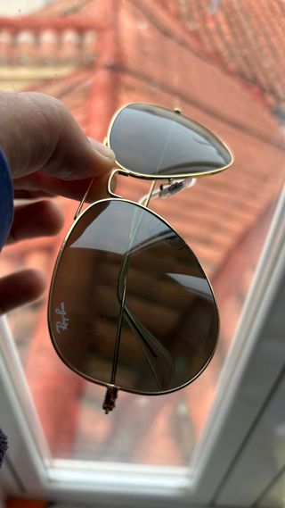 Gafas Ray-Ban Aviador Originales Doradas