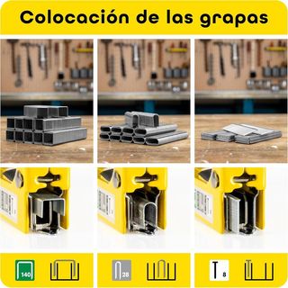 Grapadora 3en 1 para madera NUNU by Rapid