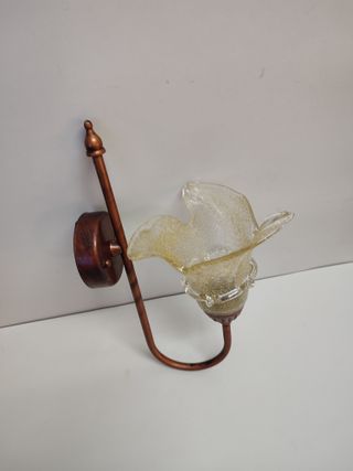 Lámpara Aplique Pared Tulipa Cristal