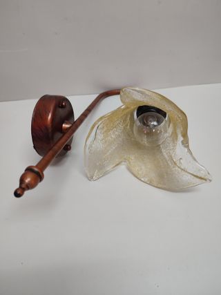 Lámpara Aplique Pared Tulipa Cristal