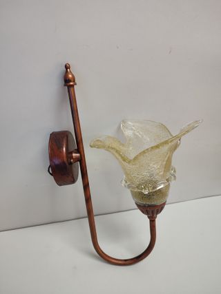 Lámpara Aplique Pared Tulipa Cristal