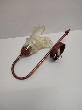 Lámpara Aplique Pared Tulipa Cristal