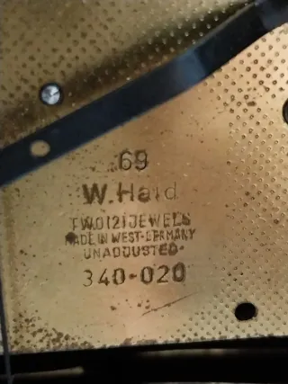 Reloj Alemán Antiguo año 1969 Perfecto estado.