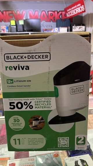 Lijadora Black+Decker Reviva 12V Batería NUEVA