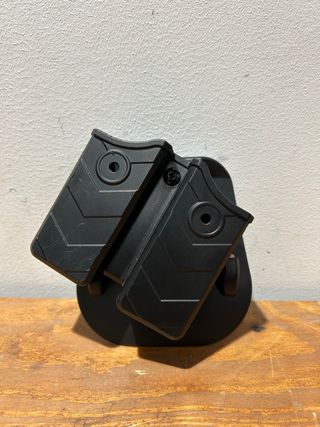 Porta cargador doble negro