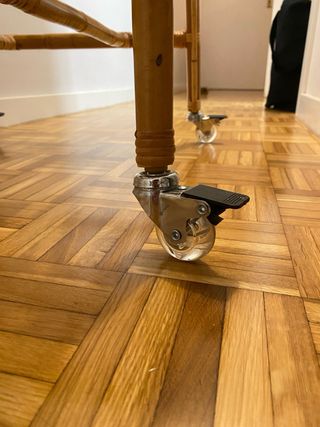 Moisés bambú ovalado piqué lino tostado