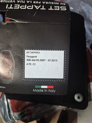 Tappetini Peugeot 308 (2007-)