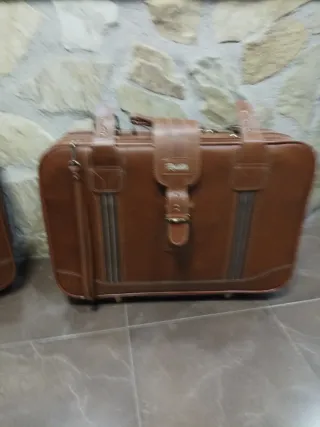Juego 3 maletas Maletas piel vintage