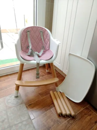 Trona evolutiva Kinder kraft bebé rosa