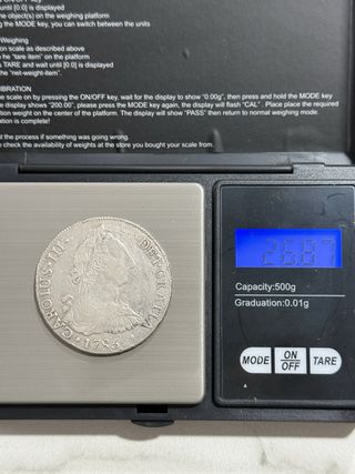 8 Reales Carlos III 1785 Potosí