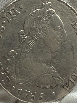8 Reales Carlos III 1785 Potosí