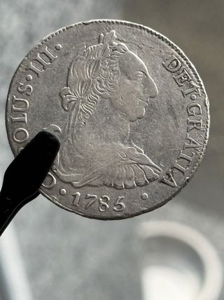 8 Reales Carlos III 1785 Potosí