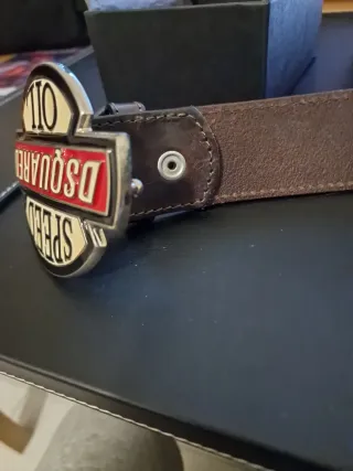 Cintura Dsquared2 Uomo Fibbia Speed Oil