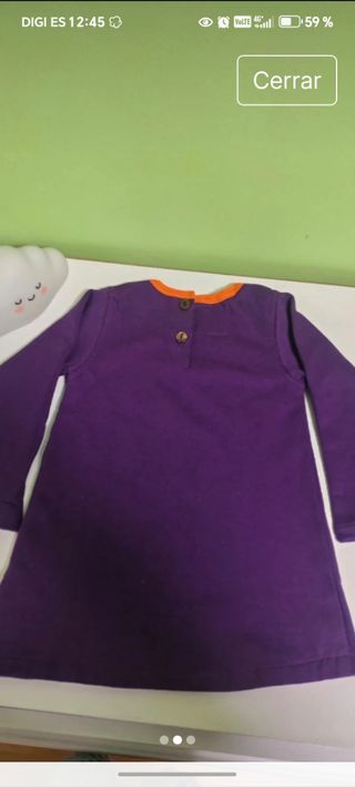 Vestido  Invierno 1-2 años. Muñeco Nieve