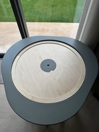 Mesa de juegos infantil madera y gris