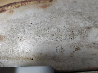 Tubo escape tras 7l5253682f porsche cayenne 257064