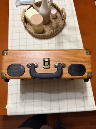 Giradischi VIFLYKOO in legno e nero