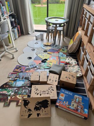 Figuras de madera para juego