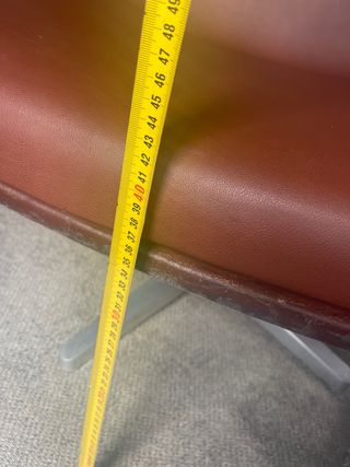 Butaca piel sintética metal