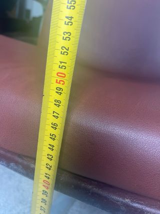 Butaca piel sintética metal