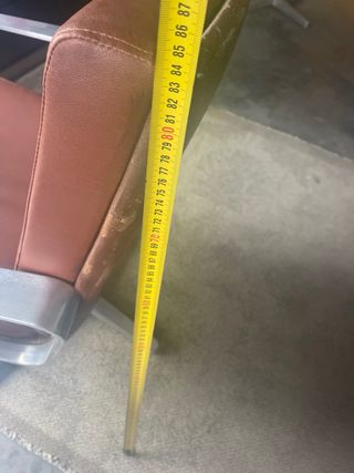 Butaca piel sintética metal