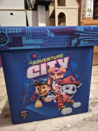 Lote Caja Guarda Juguetes Patrulla Canina + Chase
