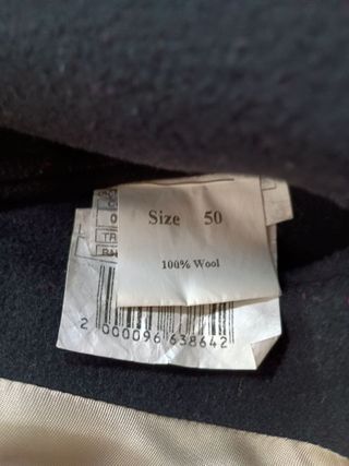 Abrigo largo 100% lana CACHAREL hombre negro