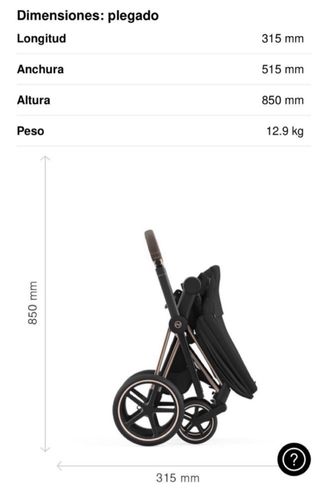 CYBEX PRIAM Cochecito/ carrito bebé ROSE GOLD